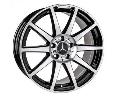 Replica Mercedes (MR9028) 9.5x18 5x112 ET35 DIA66.6 (gloss black machined face)