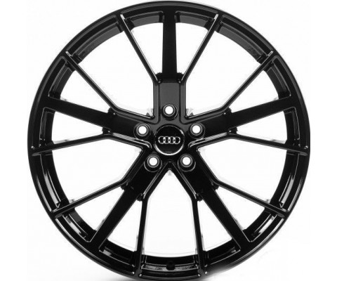 Replica Audi (A5348) 9.5x22 5x112 ET26 DIA66.6 (gloss black)