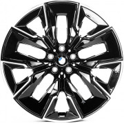 Replica BMW (B3447) 10.5x21 5x112 ET44 DIA66.6 (black machined face) Replica BMW (B3447) 10.5x21 5x112 ET44 DIA66.6 (black machined face)