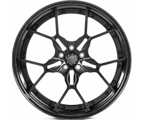 WS Forged WS-052C 10.5x22 5x112 ET10 DIA66.6 (satin black lip carbon)