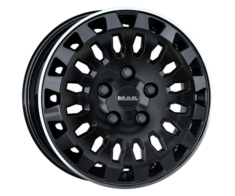 Mak Overland 7x17 6x130 ET51 DIA84.1 (gloss black mirror ring)