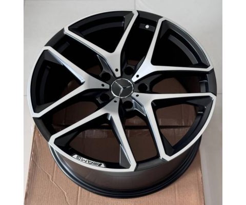 Replica Mercedes (MR5528) 10x21 5x130 ET33 DIA84.1 (satin black machined face)