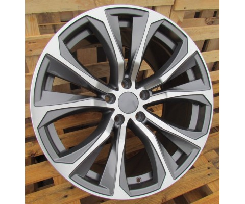 Replica BMW (B1266) 9x19 5x120 ET48 DIA74.1 (gun metal machined face)