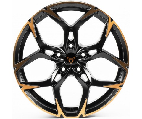 Replica Cupra (CUP275) 8x18 5x112 ET40 DIA57.1 (satin black machined spokes bronze coating)
