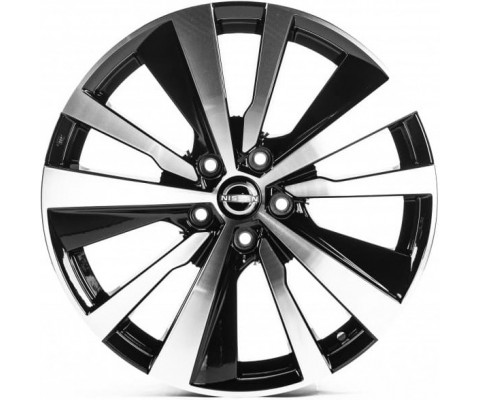 Replica Nissan (NS19067) 8x19 5x114.3 ET45 DIA66.1 (gloss black machined face)