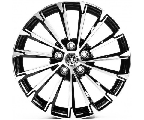 Replica Volkswagen (VV18644) 8x18 5x112 ET40 DIA57.1 (gloss black machined face)