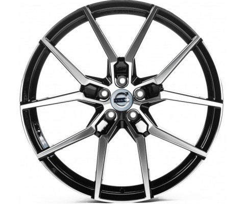 Replica Volvo (V21826) 9x21 5x108 ET38.5 DIA63.4 (gloss black machined face)
