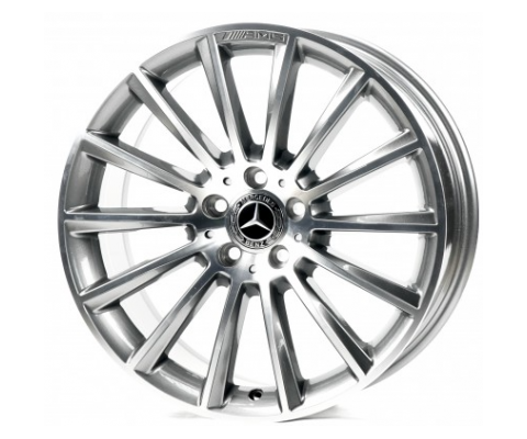 Replica Mercedes (MR021-041) 9.5x19 5x112 ET48 DIA66.6 (gun metal machined face)