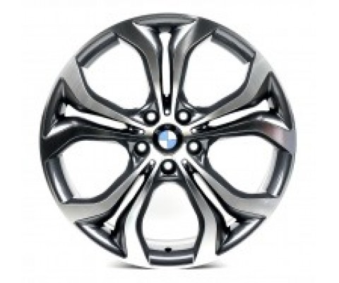 Replica BMW (B117) 11x20 5x120 ET37 DIA74.1 (gloss graphite machined face)
