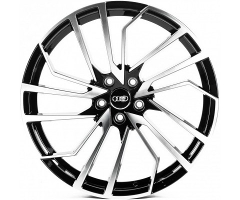 Replica Audi (A19816) 8.5x19 5x112 ET32 DIA66.6 (gloss black machined face)
