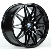 Replica BMW (B002) 9.5x22 5x112 ET37 DIA66.6 (gloss black machined face)