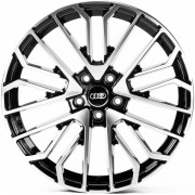 Replica Audi (A196833) 8.5x19 5x112 ET35 DIA66.6 (gloss black machined face)