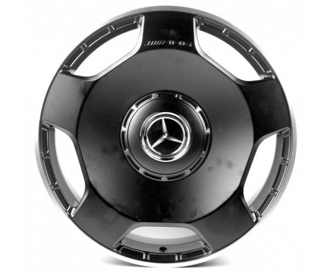 Replica Mercedes (MR1) 9x20 5x112 ET34 DIA66.6 (satin black lip polished)