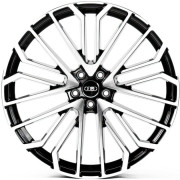 Replica Audi (A3386) 10x23 5x112 ET20 DIA66.6 (black machined face) Replica Audi (A3386) 10x23 5x112 ET20 DIA66.6 (black machined face)
