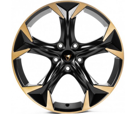 Replica Cupra (CUP361) 8x18 5x112 ET45 DIA57.1 (satin black machined spokes bronze coating)