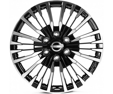 Replica Nissan (NS891) 8x20 6x139.7 ET35 DIA78.1 (black machined face) Replica Nissan (NS891) 8x20 6x139.7 ET35 DIA78.1 (black machined face)