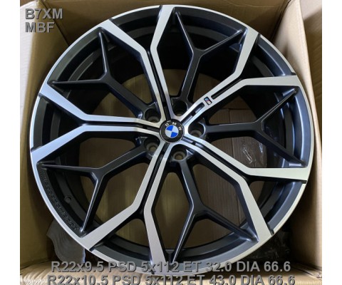 Replica BMW (B7XM) 9.5x22 5x112 ET32 DIA66.6 (MBF)