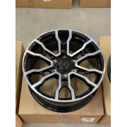 WS Forged WS2295 8x18 6x139.7 ET20 DIA106.1 (gloss black dark machined face)