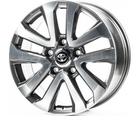Replica Toyota (TY706) 8.5x18 5x150 ET58 DIA110.1 (gun metal machined face) Replica Toyota (TY706) 8.5x18 5x150 ET58 DIA110.1 (gun metal machined face)