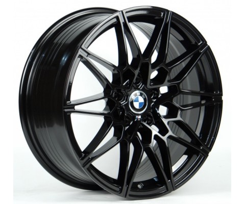 Replica BMW (B002) 10.5x22 5x112 ET43 DIA66.6 (gloss black machined face)