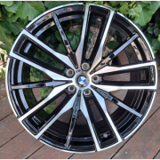 Replica BMW (B3075) 9x20 5x112 ET35 DIA66.6 (black machined face)