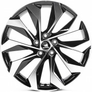 Replica Skoda (SK19931) 8x19 5x112 ET38 DIA57.1 (gloss black machined face) Replica Skoda (SK19931) 8x19 5x112 ET38 DIA57.1 (gloss black machined face)