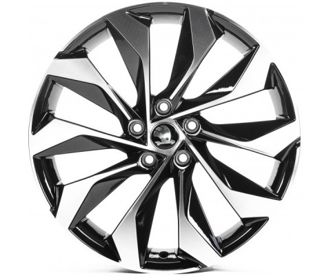Replica Skoda (SK19931) 8x19 5x112 ET38 DIA57.1 (gloss black machined face)