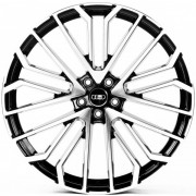 Replica Audi (A22434) 9.5x22 5x112 ET26 DIA66.6 (gloss black machined face)