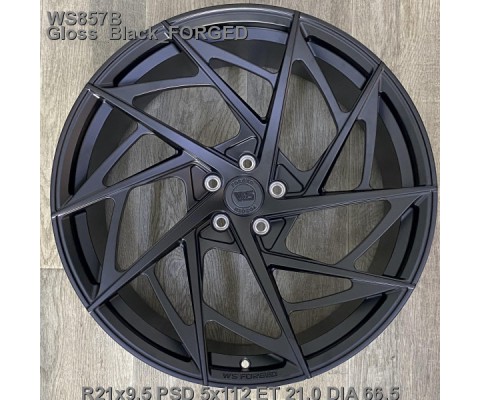 WS Forged WS857B 9.5x21 5x112 ET21 DIA66.6 (satin black)