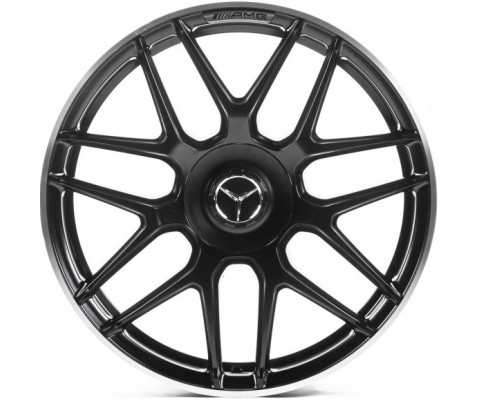 Replica Mercedes (MR29) 9x19 5x112 ET52 DIA66.6 (matt black lip polished)