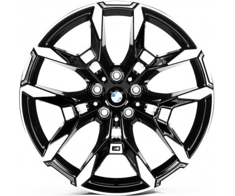 Replica BMW (B3456) 8.5x19 5x112 ET40 DIA66.6 (black machined face)