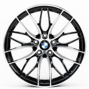 Replica BMW (B0216) 8.5x20 5x120 ET38 DIA72.6 (gloss black machined face)