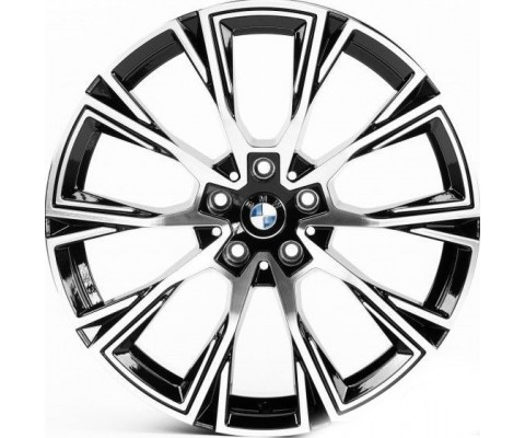 Replica BMW (B1130) 8x19 5x112 ET30 DIA66.6 (gloss black machined face)