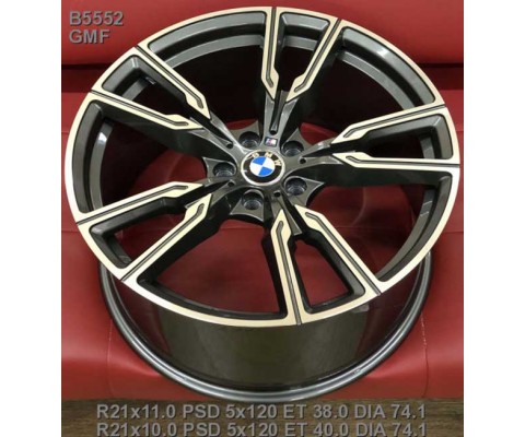 Replica BMW (B5552) 11x21 5x120 ET38 DIA74.1 (GMF)