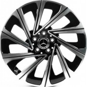 Replica Mercedes (MR021-062) 8.5x19 5x112 ET35 DIA66.6 (black machined face)
