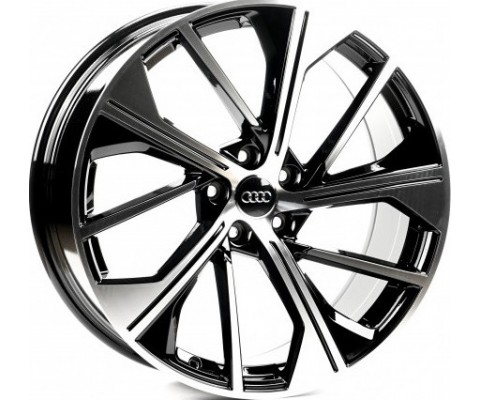 Replica Audi (A5565) 8.5x21 5x112 ET34 DIA66.6 (gloss black machined face) Replica Audi (A5565) 8.5x21 5x112 ET34 DIA66.6 (gloss black machined face)
