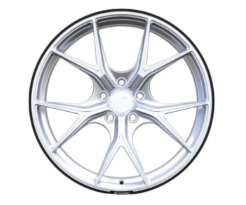 WS Forged WS-09M 8.5x19 5x112 ET44 DIA57.1 (silver machined face)