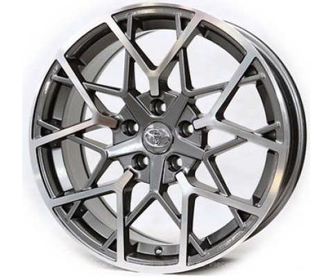 Replica Toyota (TY2065) 8x18 5x114.3 ET35 DIA60.1 (black machined face)