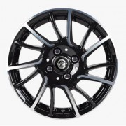 WSP Italy Citroen (WD009) Moon W 6x15 4x108 ET23 DIA65.1 (gloss black polished)