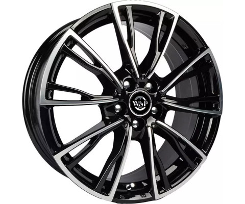 WSP Italy Audi (WD006) Lugano 7.5x17 5x112 ET38 DIA66.6 (gloss black polished)