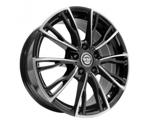 WSP Italy Audi (WD006) Lugano 7.5x17 5x112 ET38 DIA66.6 (gloss black polished)