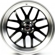 Cast Wheels CW7009 8.5x20 5x120 ET25 DIA72.6 (black machined lip milling)