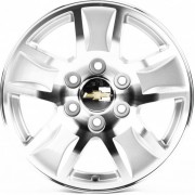 Replica Chevrolet (GN206) 8x17 6x139.7 ET24 DIA78.1 (silver machined face) Replica Chevrolet (GN206) 8x17 6x139.7 ET24 DIA78.1 (silver machined face)