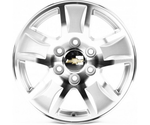 Replica Chevrolet (GN206) 8x17 6x139.7 ET24 DIA78.1 (silver machined face) Replica Chevrolet (GN206) 8x17 6x139.7 ET24 DIA78.1 (silver machined face)