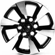 Replica Peugeot (PG17421) 7.5x17 6x139.7 ET25 DIA106.1 (gloss black machined face)
