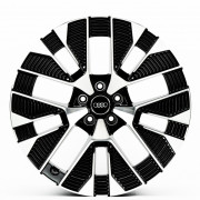 Replica Audi (A624) 9.5x21 5x112 ET35 DIA66.6 (black machined face)