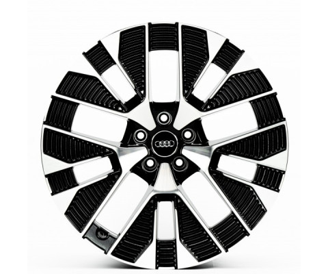 Replica Audi (A624) 9.5x21 5x112 ET35 DIA66.6 (black machined face) Replica Audi (A624) 9.5x21 5x112 ET35 DIA66.6 (black machined face)