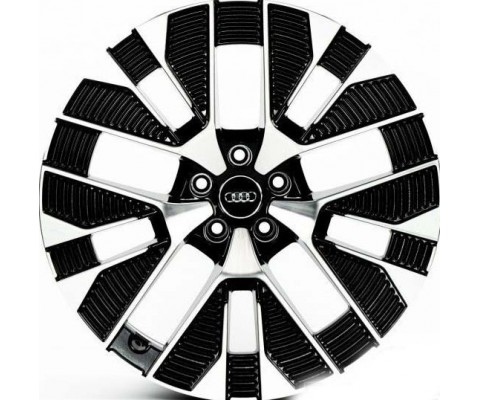 Replica Audi (A624) 9.5x21 5x112 ET35 DIA66.6 (black machined face)