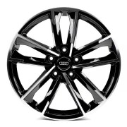 Replica Audi (A1065) 9x20 5x130 ET59 DIA71.6 (gloss black machined face)