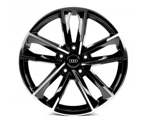 Replica Audi (A1065) 9x20 5x130 ET59 DIA71.6 (gloss black machined face)